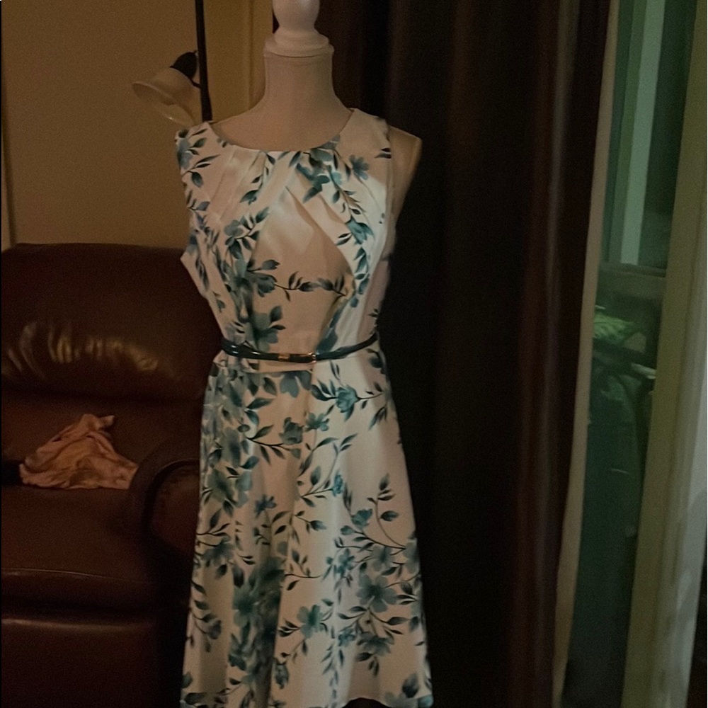 Belted A_line  dress